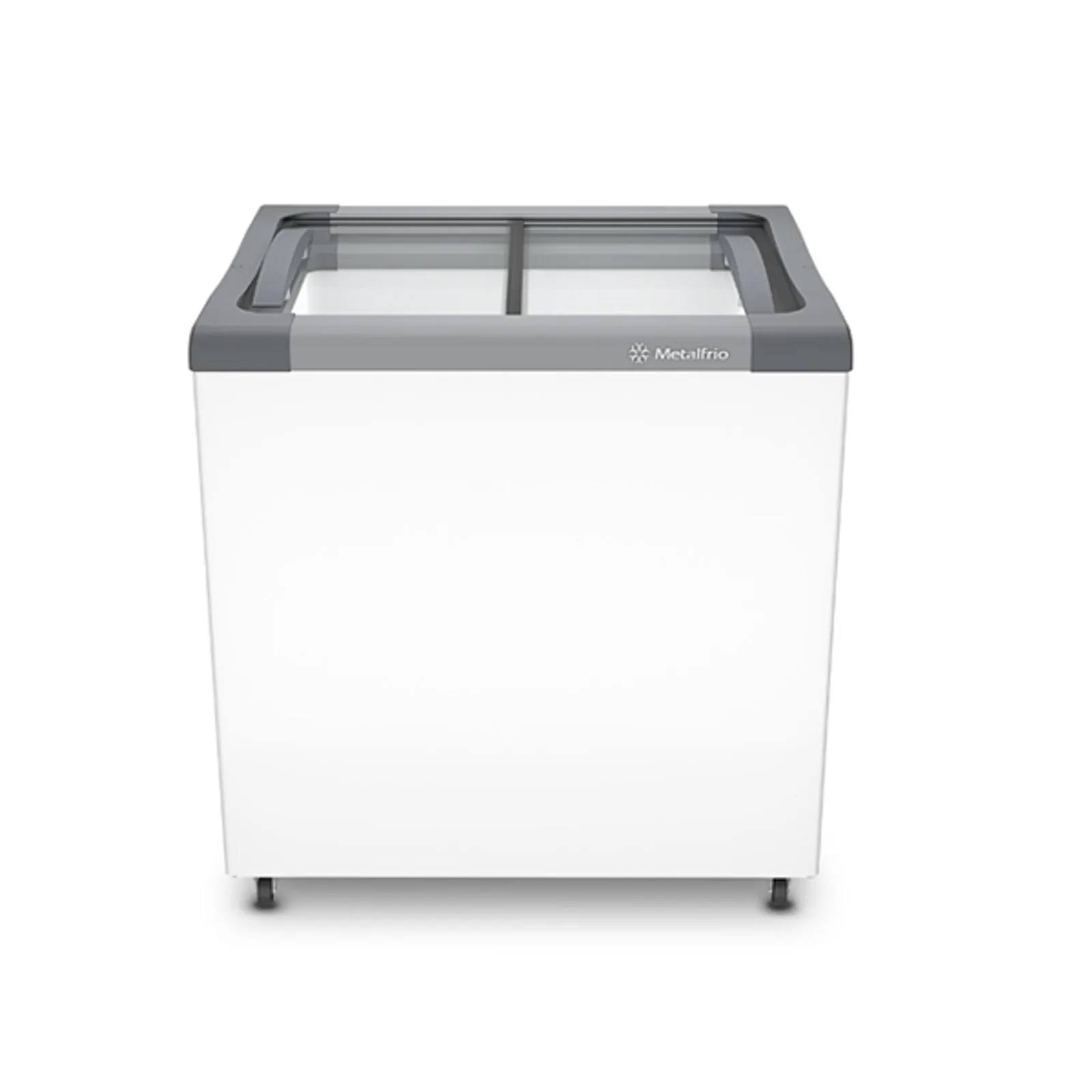 freezer horizontal 185l porta de vidro