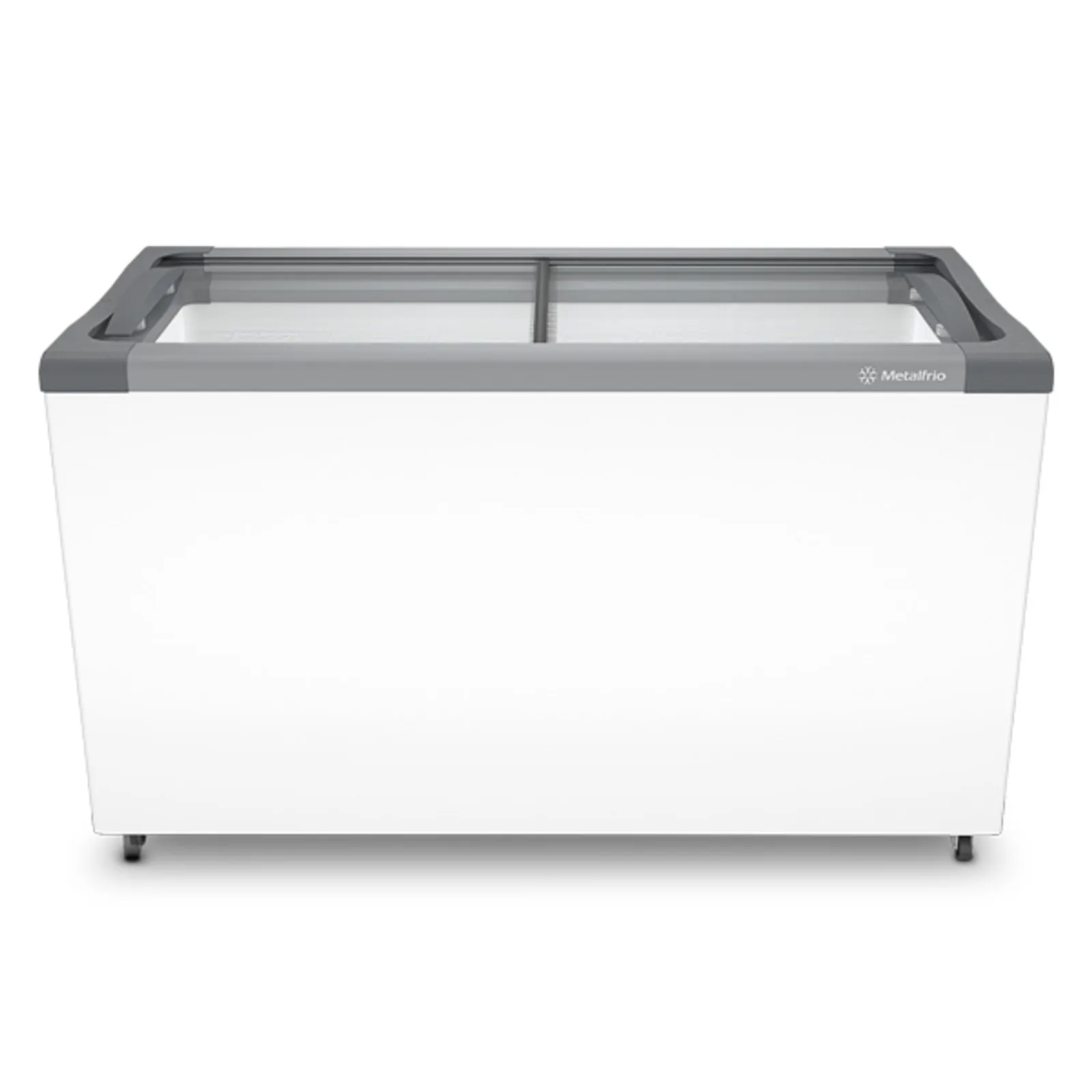 freezer horizontal 399l porta de vidro